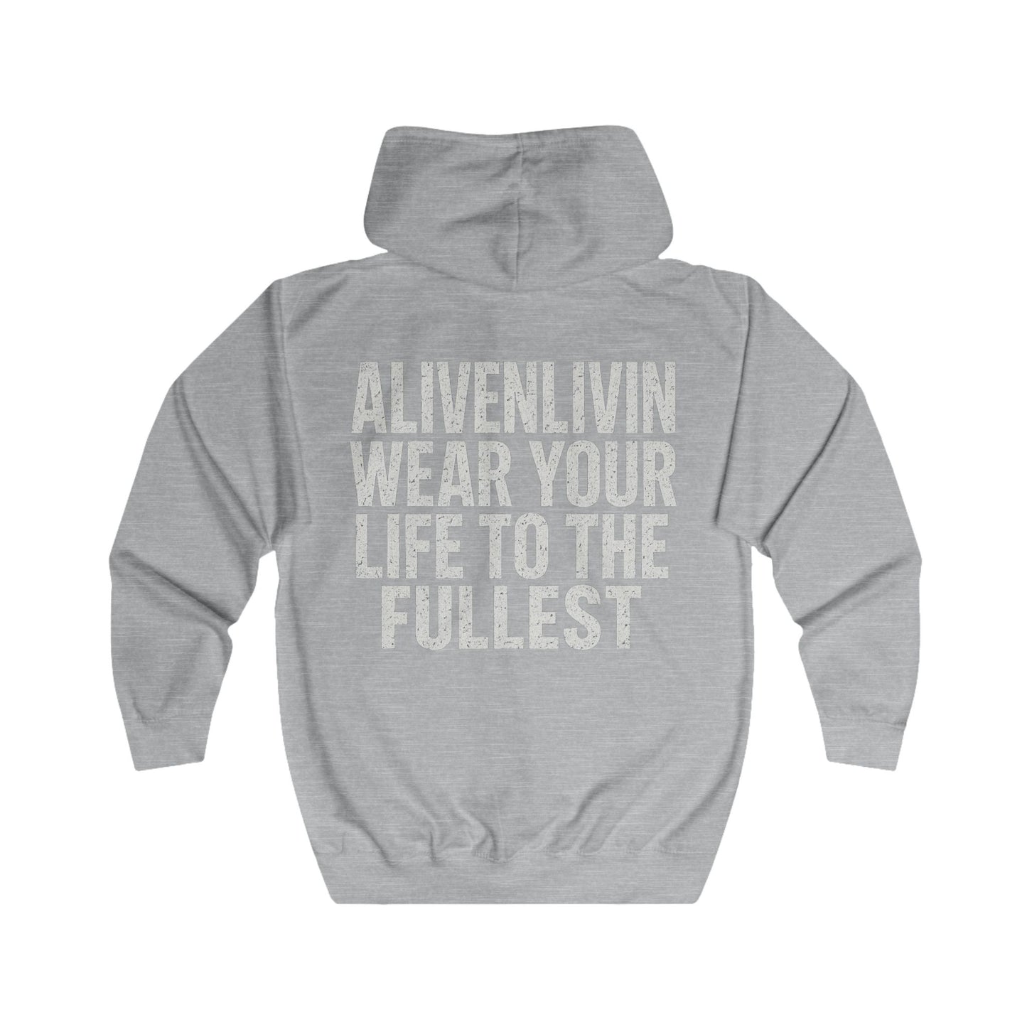 Vibrant Unisex Full Zip Hoodie - Heartbeat Graphic, Motivational Wear, Fitness Apparel, Everyday Comfort, Perfect Gift for Wellness [...]