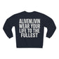 Inspirational Heartbeat Crew Neck Sweatshirt, Motivational Gift, Casual Wear, Unisex Pullover, Fitness Enthusiast