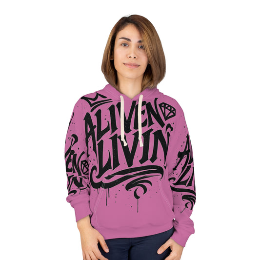 Urban Streetwear Hoodie, Trendy Graphic Sweatshirt, AOP Pullover for Casual Style, Gift for Hip-Hop Lovers, Cozy Everyday Wear