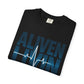 Unisex Garment-Dyed T-shirt - Aliven Livin, Casual Wear, Graphic Tee, Gift for Health Enthusiasts, Motivational Apparel