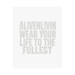 Inspirational Wall Art Poster, Motivational Home Decor, Positive Quote Print, Office Wall Decor, Gift for Friends