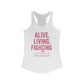 Pink Ribbon Breast Cancer Awareness Tank, Inspirational Workout Shirt, Fitness Gift, October Awareness Apparel, Supportive Activewear, [...]