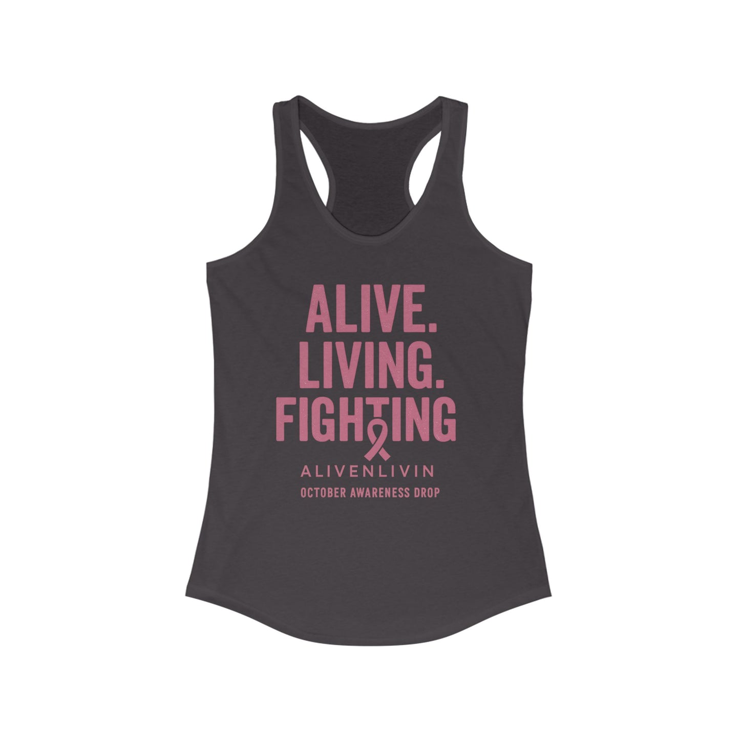Pink Ribbon Breast Cancer Awareness Tank, Inspirational Workout Shirt, Fitness Gift, October Awareness Apparel, Supportive Activewear, [...]