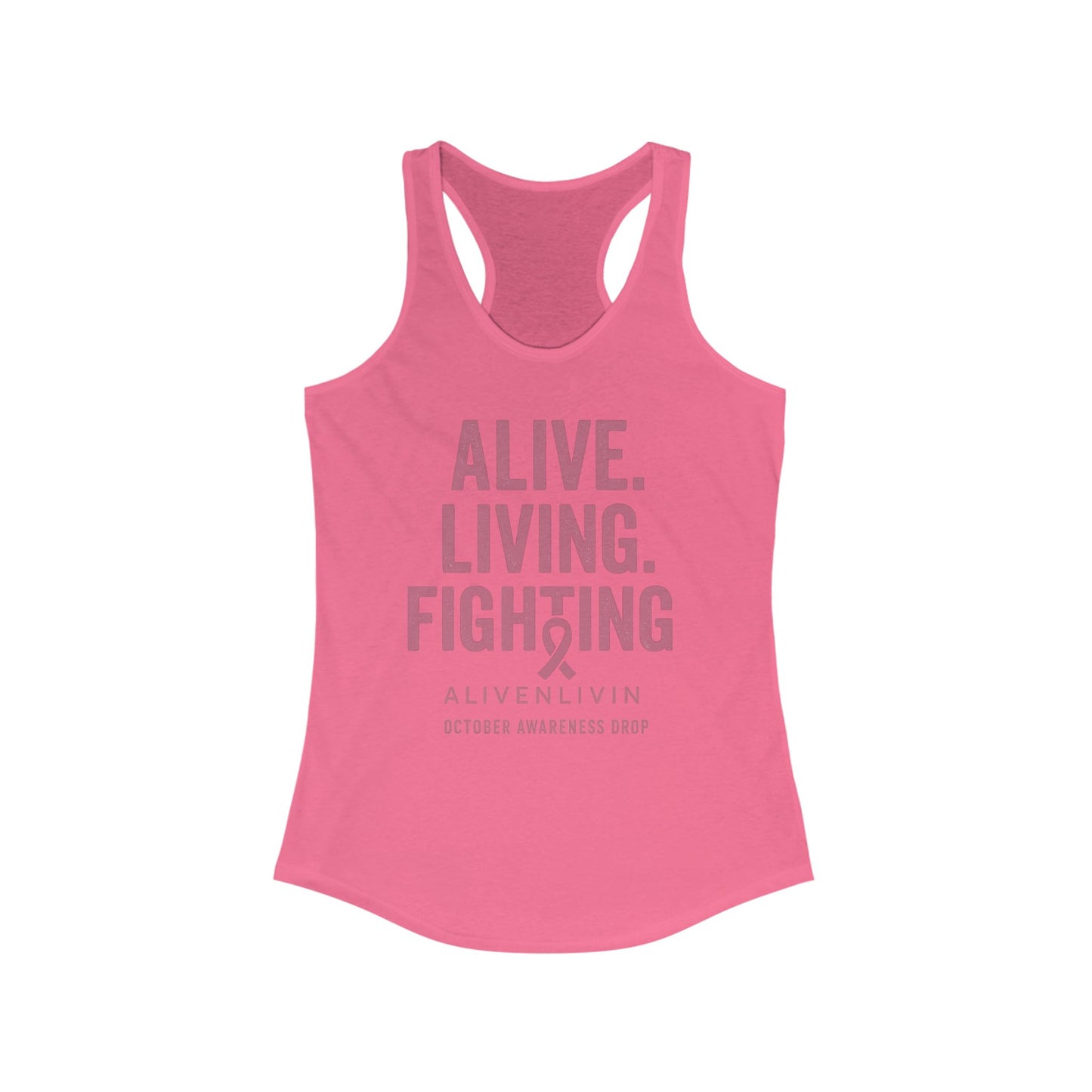 Pink Ribbon Breast Cancer Awareness Tank, Inspirational Workout Shirt, Fitness Gift, October Awareness Apparel, Supportive Activewear, [...]
