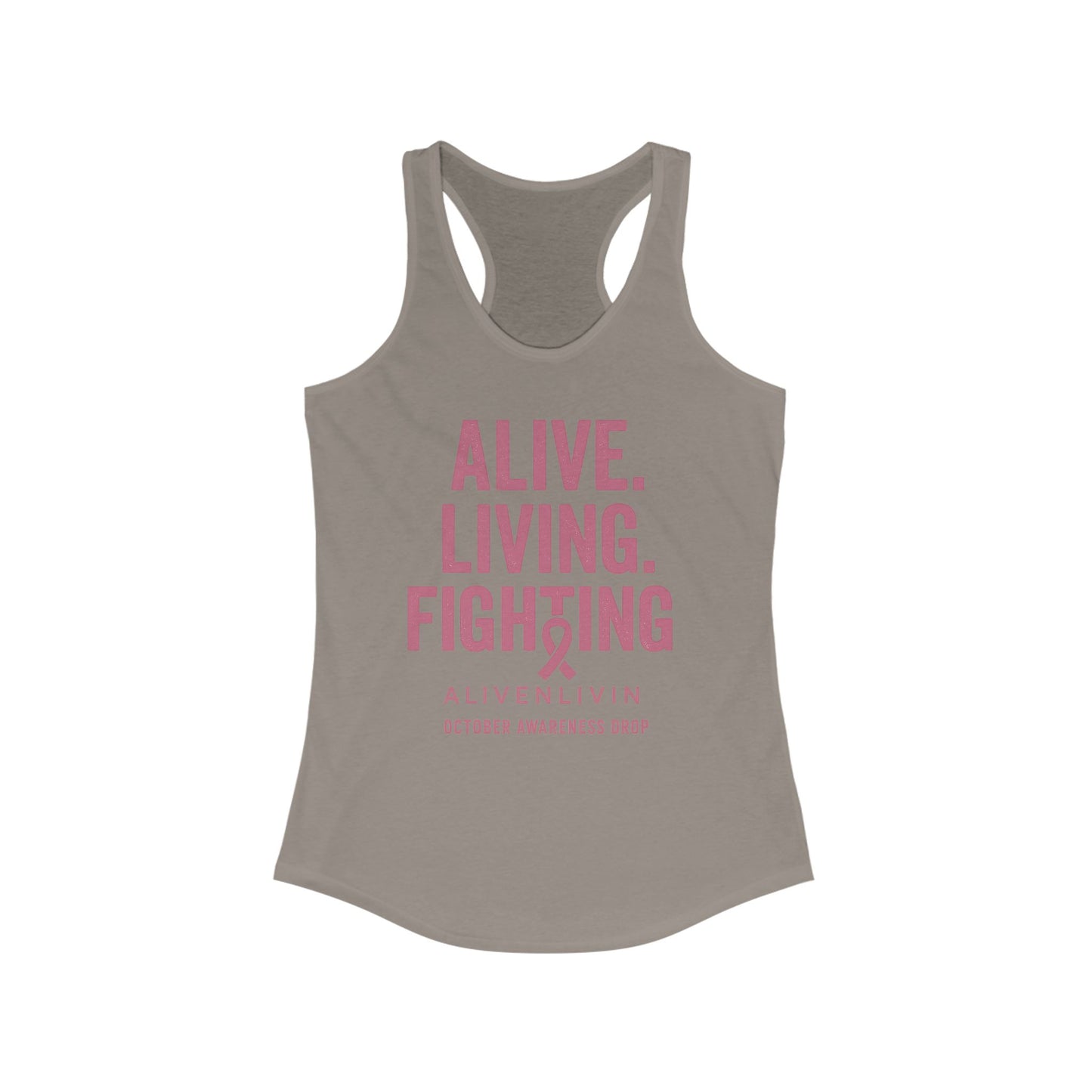 Pink Ribbon Breast Cancer Awareness Tank, Inspirational Workout Shirt, Fitness Gift, October Awareness Apparel, Supportive Activewear, [...]