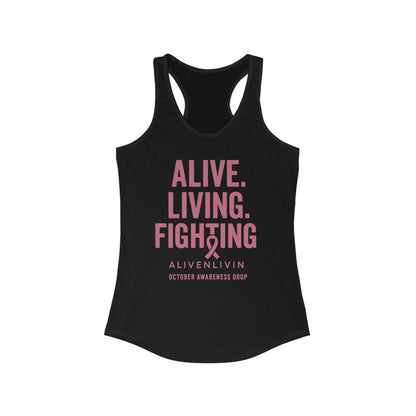 Pink Ribbon Breast Cancer Awareness Tank, Inspirational Workout Shirt, Fitness Gift, October Awareness Apparel, Supportive Activewear, [...]