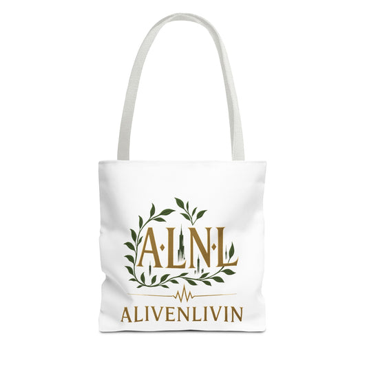 Chic Urban Tote Bag | Stylish Reusable Eco-Friendly Gift for Plant Lovers, Fashionistas, Commuters, AlivenLivin Design