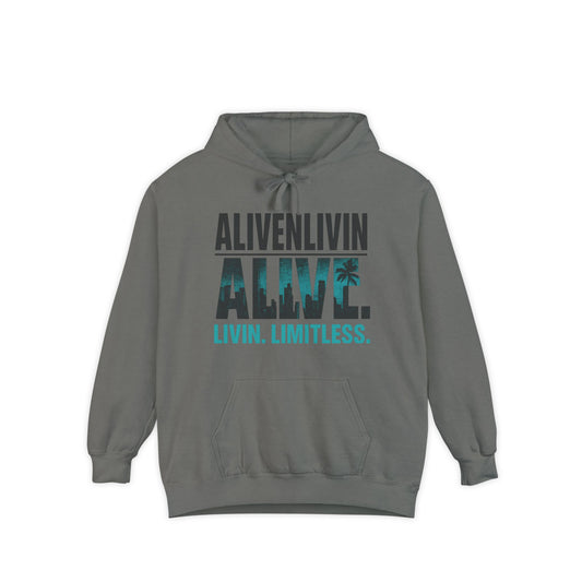 Unisex Inspirational Hoodie | Garment-Dyed Fashion | Gift for Friends, Cozy Layer, Casual Wear, Motivational Message