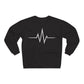 Inspirational Heartbeat Crew Neck Sweatshirt, Motivational Gift, Casual Wear, Unisex Pullover, Fitness Enthusiast