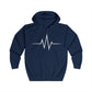 Vibrant Unisex Full Zip Hoodie - Heartbeat Graphic, Motivational Wear, Fitness Apparel, Everyday Comfort, Perfect Gift for Wellness [...]