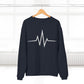 Inspirational Heartbeat Crew Neck Sweatshirt, Motivational Gift, Casual Wear, Unisex Pullover, Fitness Enthusiast