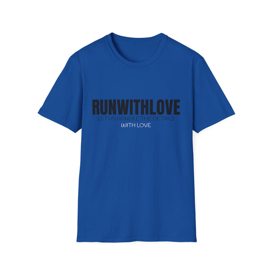 Unisex Softstyle T-Shirt - RUN WITH LOVE Graphic Tee for Running Enthusiasts, Stylish Gift for Friends, Fitness Apparel, Casual Wear, [...]