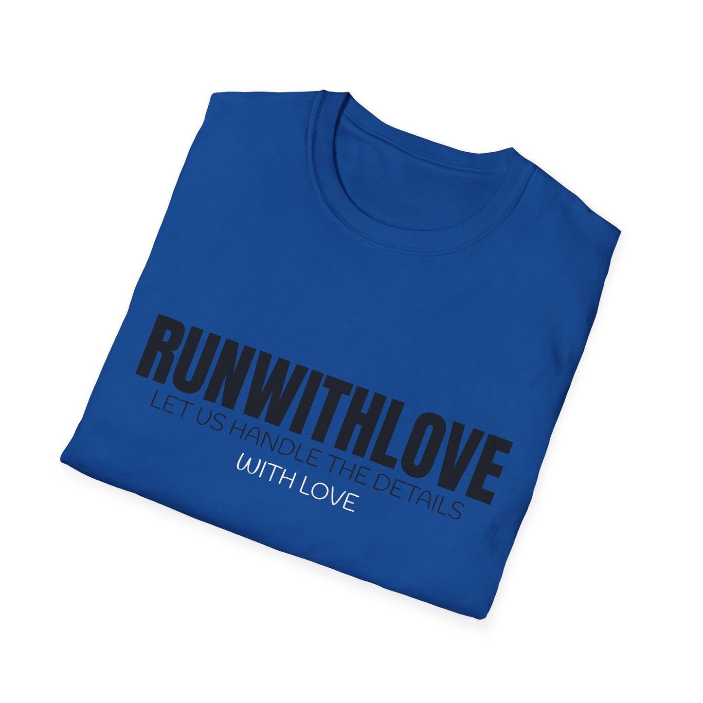 Unisex Softstyle T-Shirt - RUN WITH LOVE Graphic Tee for Running Enthusiasts, Stylish Gift for Friends, Fitness Apparel, Casual Wear, [...]