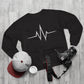 Inspirational Heartbeat Crew Neck Sweatshirt, Motivational Gift, Casual Wear, Unisex Pullover, Fitness Enthusiast