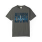 Unisex Garment-Dyed T-shirt - Aliven Livin, Casual Wear, Graphic Tee, Gift for Health Enthusiasts, Motivational Apparel