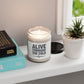Scented Soy Candle, Cozy Atmosphere, Perfect Gift for Winter, ''Alive Through the Cold'', Relaxation, Home Fragrance, Self-Care