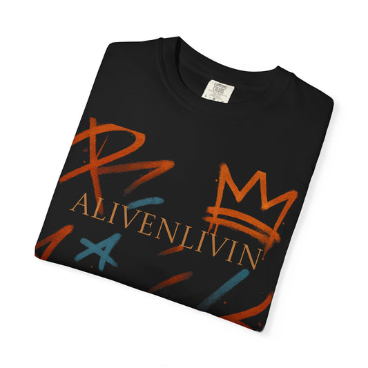 Urban Graffiti T-Shirt - ALIVENLIVIN Unisex Tee, Streetwear Fashion, Casual Outfit, Gift for Art Lovers, Everyday Wear, Graphic Tee