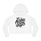 Trendy Cropped Hooded Sweatshirt with 'ALIVEN LIVIN' Design, Casual Streetwear for Women, Perfect for Everyday Wear, Gift for Her, [...]