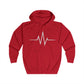 Vibrant Unisex Full Zip Hoodie - Heartbeat Graphic, Motivational Wear, Fitness Apparel, Everyday Comfort, Perfect Gift for Wellness [...]