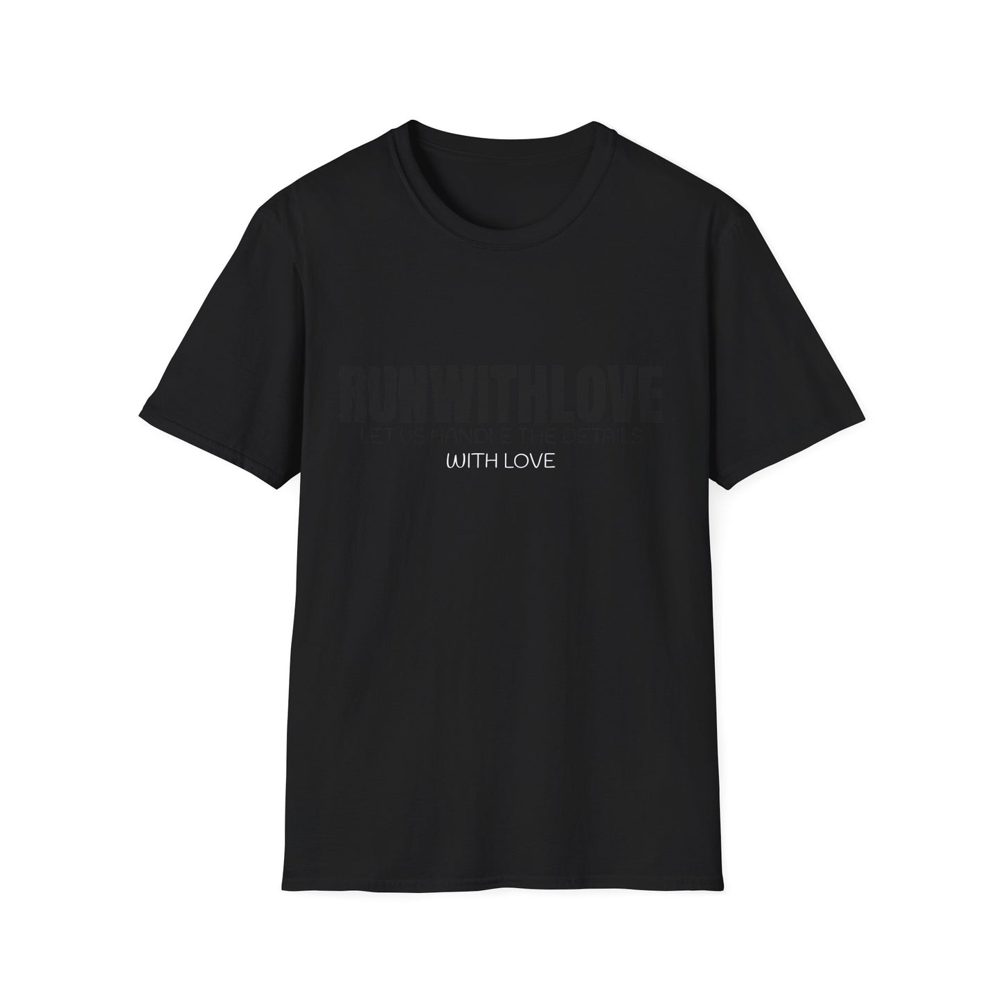 Unisex Softstyle T-Shirt - RUN WITH LOVE Graphic Tee for Running Enthusiasts, Stylish Gift for Friends, Fitness Apparel, Casual Wear, [...]