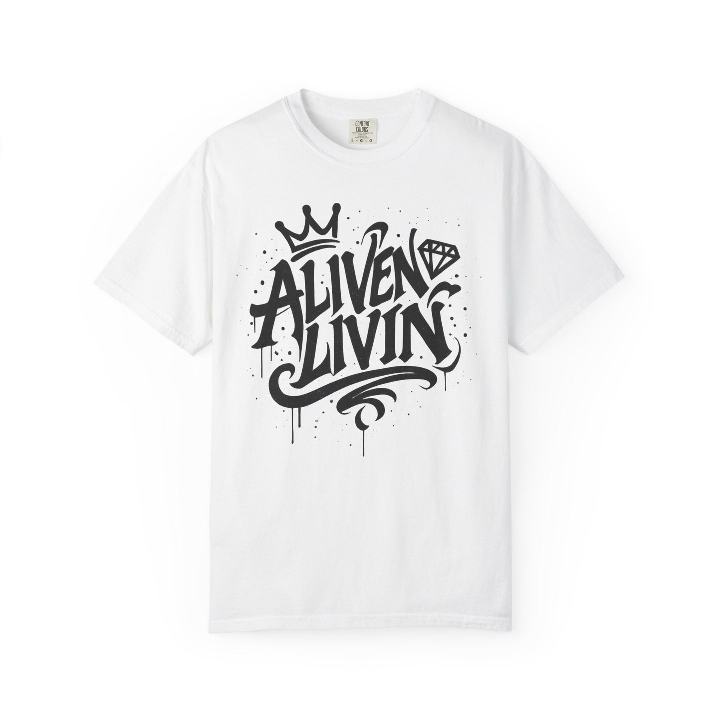 Stylish Unisex Graphic Tee - "ALIVEN LIVIN" - Trendy Streetwear, Casual Gift, Comfortable Everyday Wear, Cool Summer Top, Unique [...]