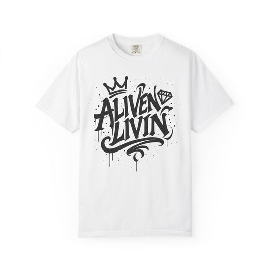 Stylish Unisex Graphic Tee - "ALIVEN LIVIN" - Trendy Streetwear, Casual Gift, Comfortable Everyday Wear, Cool Summer Top, Unique [...]