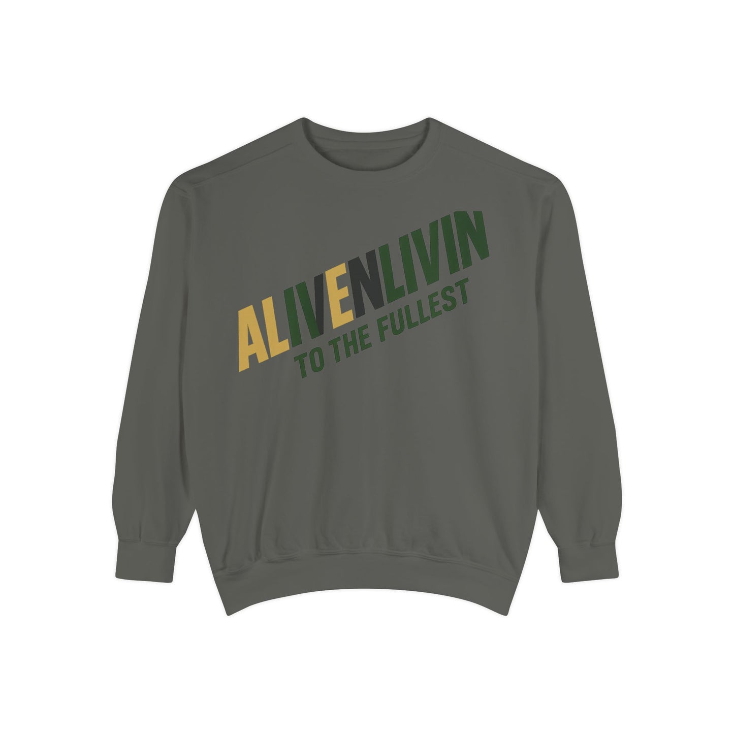 Alive 'N' Livin Unisex Garment-Dyed Sweatshirt | Cozy Casual Wear, Perfect for Relaxing, Great Gift for Friends, Ideal for [...]