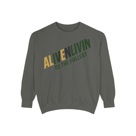 Alive 'N' Livin Unisex Garment-Dyed Sweatshirt | Cozy Casual Wear, Perfect for Relaxing, Great Gift for Friends, Ideal for [...]