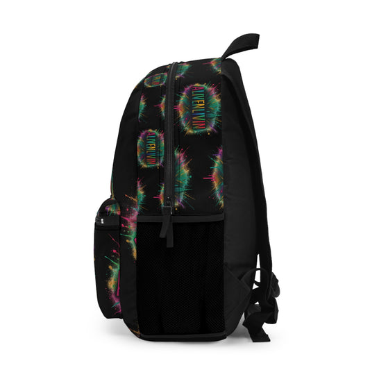 Vibrant Graphic Backpack for The Bold, Colorful Backpack, School Gear, Festival Bag, Trendy Accessories, Unique Gift
