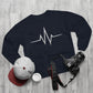 Inspirational Heartbeat Crew Neck Sweatshirt, Motivational Gift, Casual Wear, Unisex Pullover, Fitness Enthusiast