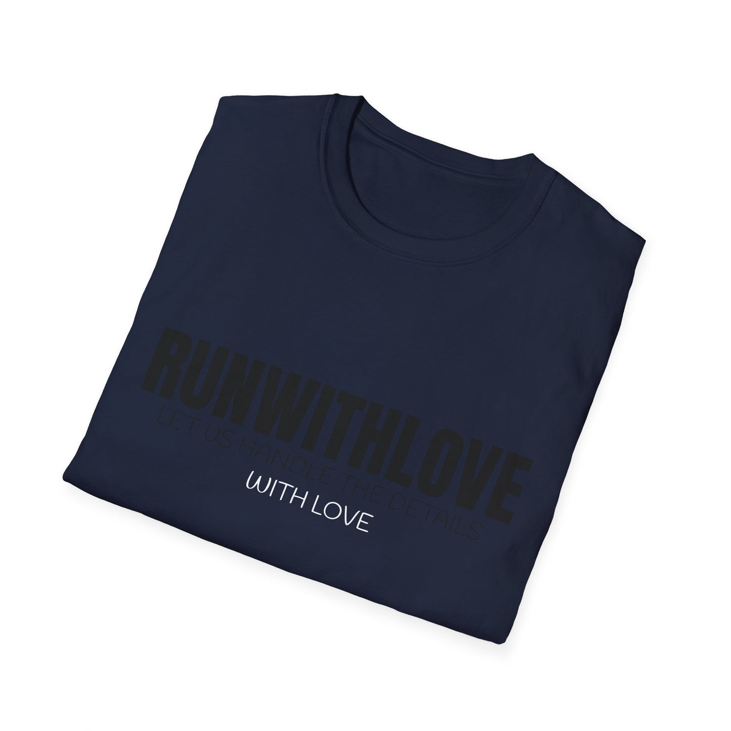 Unisex Softstyle T-Shirt - RUN WITH LOVE Graphic Tee for Running Enthusiasts, Stylish Gift for Friends, Fitness Apparel, Casual Wear, [...]