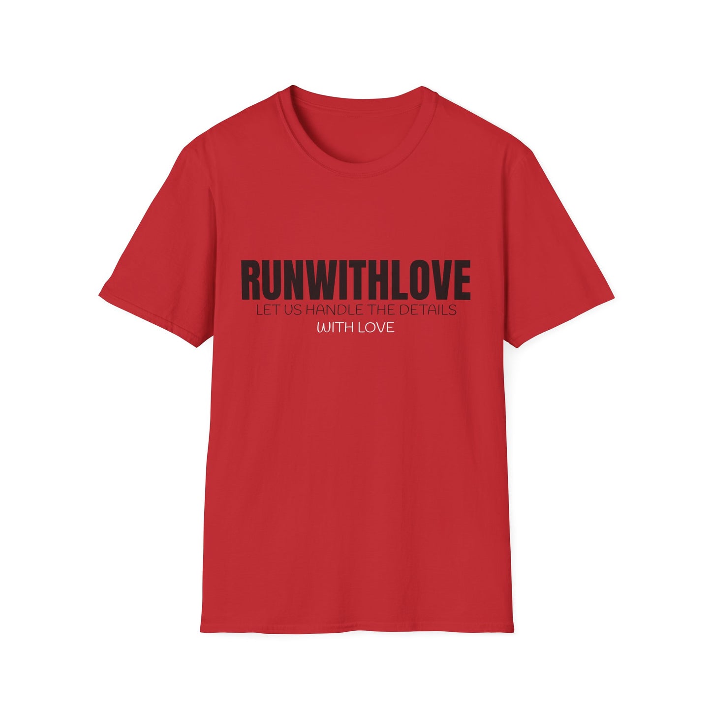 Unisex Softstyle T-Shirt - RUN WITH LOVE Graphic Tee for Running Enthusiasts, Stylish Gift for Friends, Fitness Apparel, Casual Wear, [...]