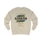 Motivational Unisex Sweatshirt - Live Abundantly, ALIVENLIVIN, Cozy Gift for Yoga, Fitness & Positivity Lovers, Perfect for Casual Wear