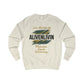 Motivational Unisex Sweatshirt - Live Abundantly, ALIVENLIVIN, Cozy Gift for Yoga, Fitness & Positivity Lovers, Perfect for Casual Wear