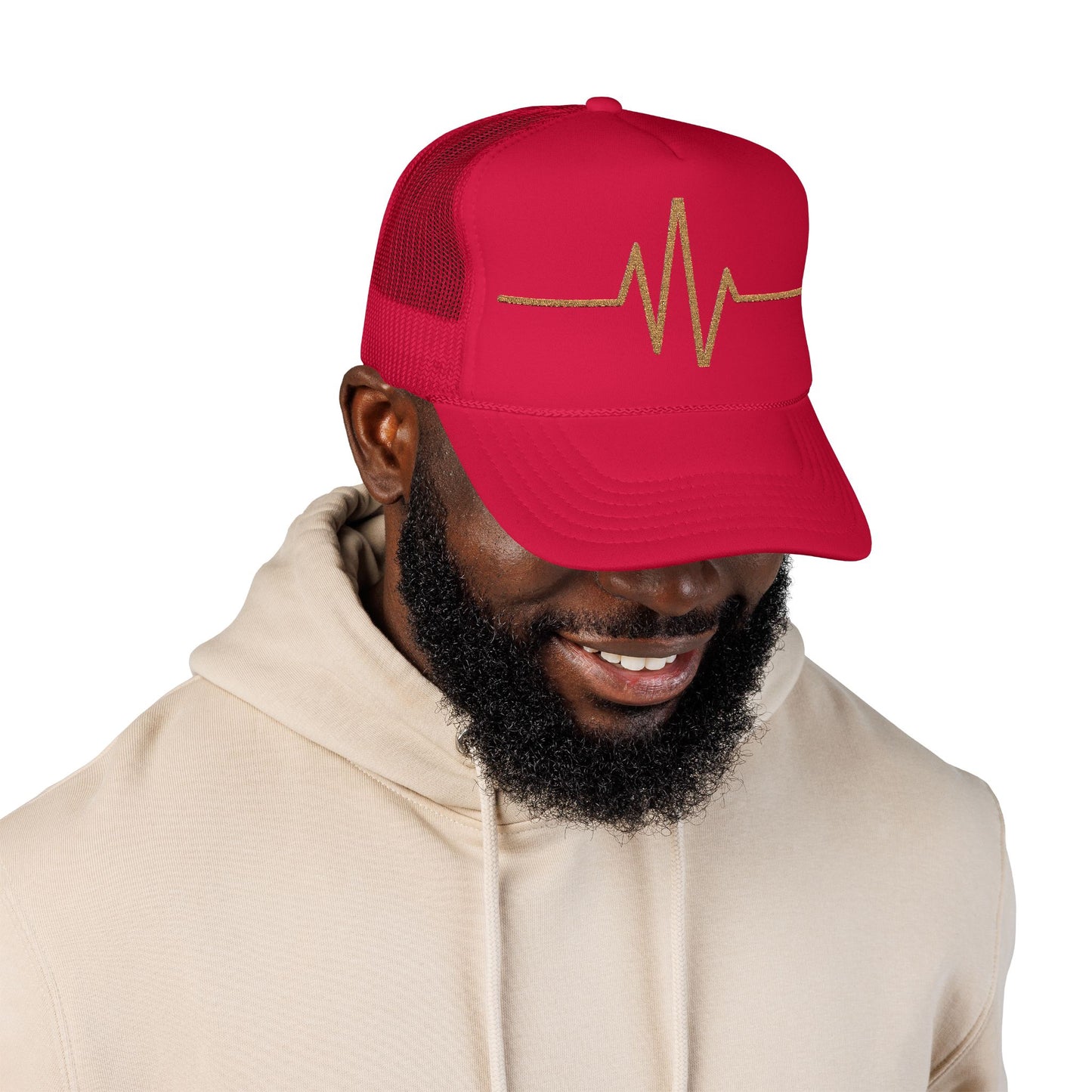 Heartbeat Embroidered Foam Trucker Hat, Stylish Cap for Health Enthusiasts, Gift for Nurses and Doctors, Fashionable Outdoor Wear, [...]