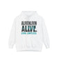 Unisex Inspirational Hoodie | Garment-Dyed Fashion | Gift for Friends, Cozy Layer, Casual Wear, Motivational Message