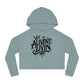 Trendy Cropped Hooded Sweatshirt with 'ALIVEN LIVIN' Design, Casual Streetwear for Women, Perfect for Everyday Wear, Gift for Her, [...]