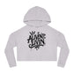 Trendy Cropped Hooded Sweatshirt with 'ALIVEN LIVIN' Design, Casual Streetwear for Women, Perfect for Everyday Wear, Gift for Her, [...]