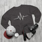 Inspirational Heartbeat Crew Neck Sweatshirt, Motivational Gift, Casual Wear, Unisex Pullover, Fitness Enthusiast