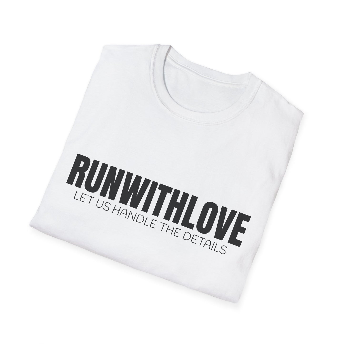 Unisex Softstyle T-Shirt - RUN WITH LOVE Graphic Tee for Running Enthusiasts, Stylish Gift for Friends, Fitness Apparel, Casual Wear, [...]