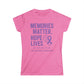 Alzheimer's Awareness Tee, Empowerment Shirt, Memory Matters Top, Hope Lives T-Shirt, Supportive Gift for Caregivers