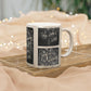 Metallic Inspirational Mug - Urban Life Design, Coffee Cup for Motivation, Gift for Dreamers, Creative Souls, Home or Office Decor