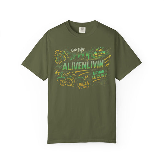 Urban Luxury T-shirt, Unisex Garment-Dyed Tee, Casual Wear, Street Style Apparel, Graphic Tee for Everyday Use