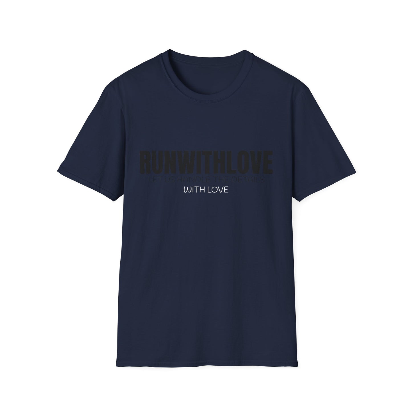 Unisex Softstyle T-Shirt - RUN WITH LOVE Graphic Tee for Running Enthusiasts, Stylish Gift for Friends, Fitness Apparel, Casual Wear, [...]