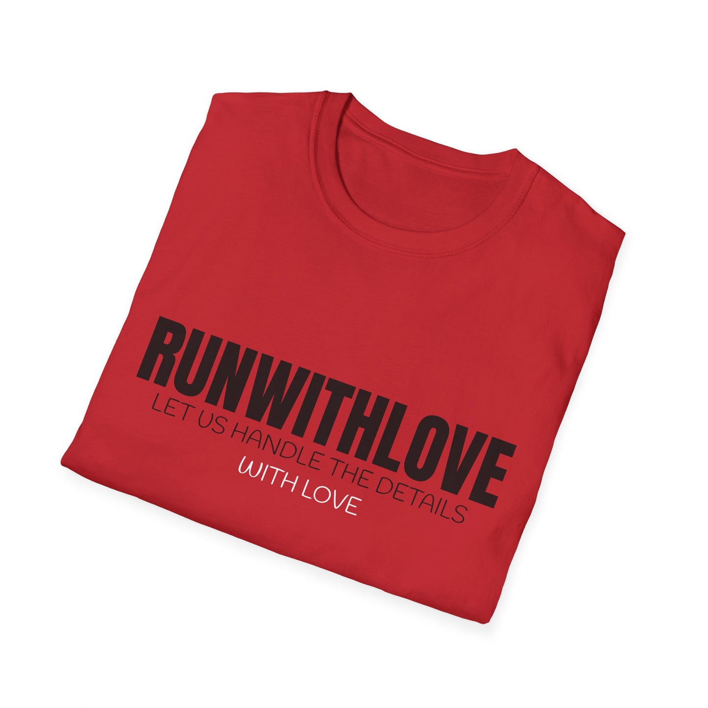 Unisex Softstyle T-Shirt - RUN WITH LOVE Graphic Tee for Running Enthusiasts, Stylish Gift for Friends, Fitness Apparel, Casual Wear, [...]