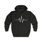 Vibrant Unisex Full Zip Hoodie - Heartbeat Graphic, Motivational Wear, Fitness Apparel, Everyday Comfort, Perfect Gift for Wellness [...]