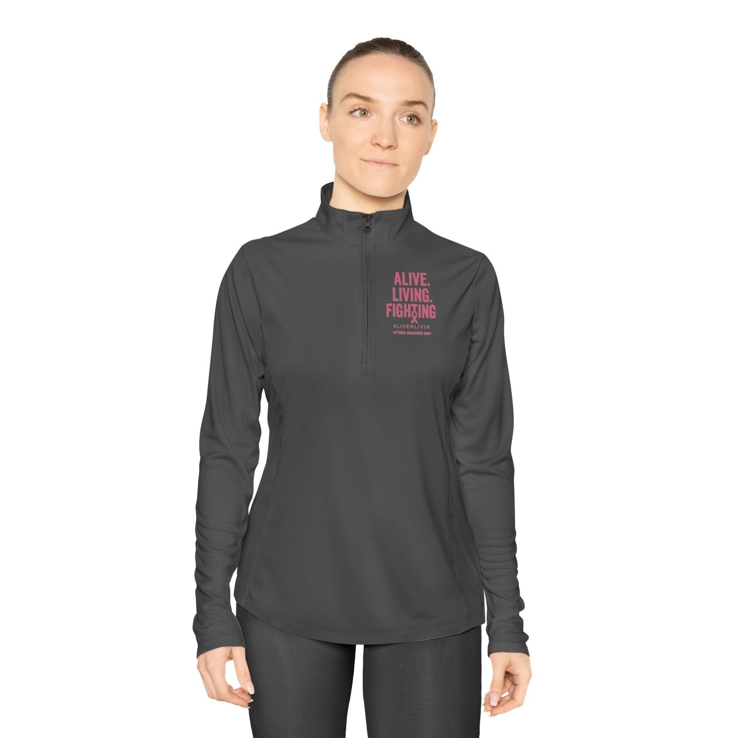 Ladies Quarter-Zip Pullover - Empowering Activewear for Women, Perfect for Fitness, Casual Wear, Gift Ideas, Active Lifestyle, Outdoor [...]