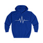 Vibrant Unisex Full Zip Hoodie - Heartbeat Graphic, Motivational Wear, Fitness Apparel, Everyday Comfort, Perfect Gift for Wellness [...]