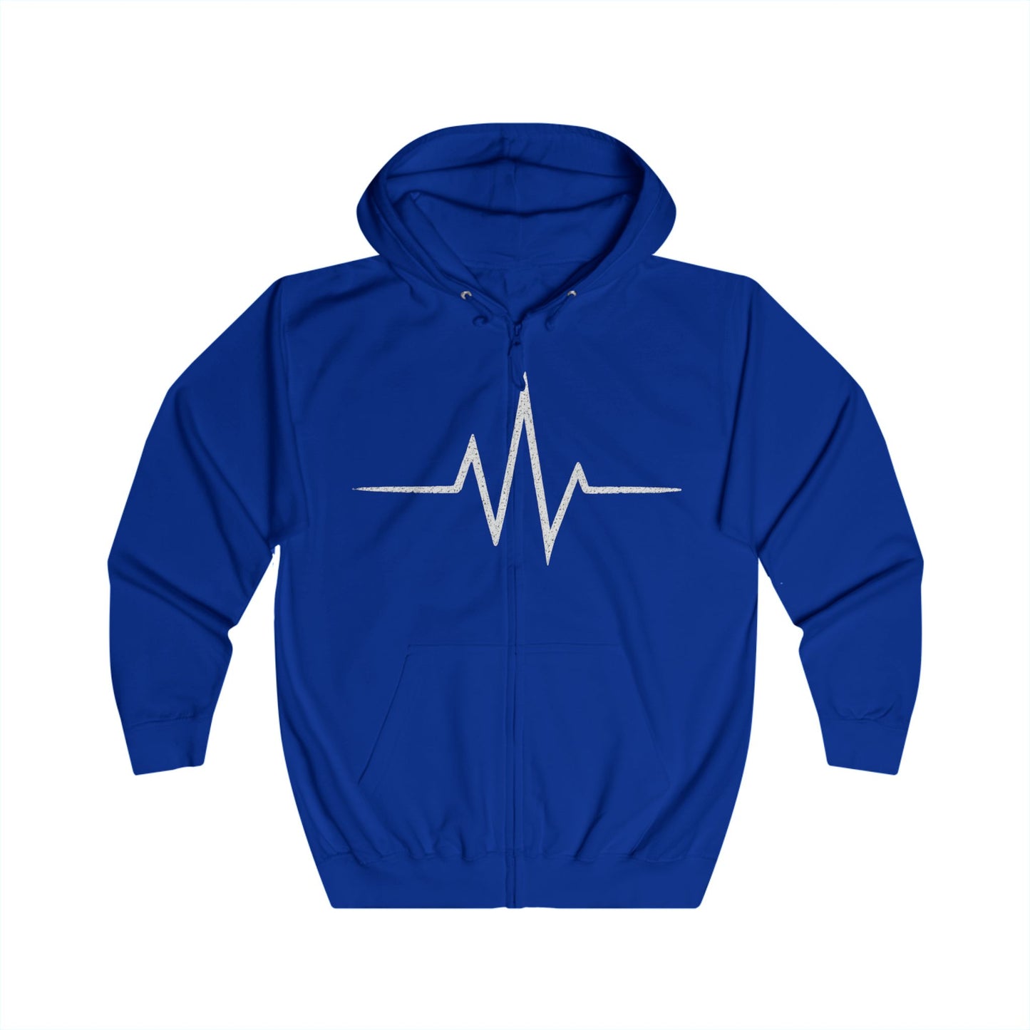 Vibrant Unisex Full Zip Hoodie - Heartbeat Graphic, Motivational Wear, Fitness Apparel, Everyday Comfort, Perfect Gift for Wellness [...]
