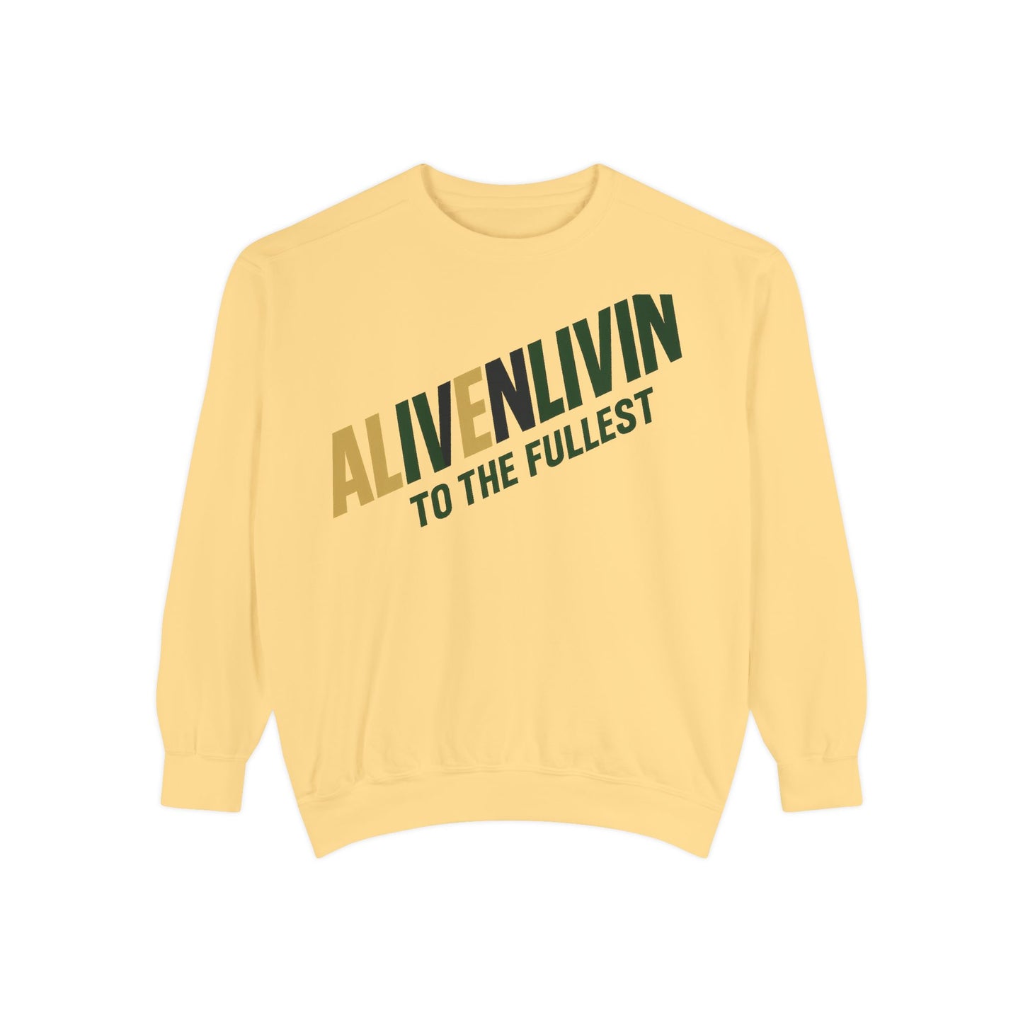 Alive 'N' Livin Unisex Garment-Dyed Sweatshirt | Cozy Casual Wear, Perfect for Relaxing, Great Gift for Friends, Ideal for [...]